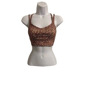 Madewell MWL Sports Bra Size XXS Strappy Removable Pads Crop Top NWT